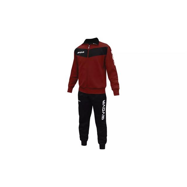 82931 8034044495524 TR018-VISA-GRANATA/NERO-3XL TUTA UOMO SPRTIVA GIVOVA VISA TR018 COL.GRANATA/NERO TG.3XL 0 9290000001942 TR018-VISA tuta uomo sprtiva givova visa tr018