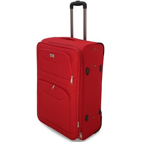 91270 9200000912704 TRL-4POLY-ROSSO-T55 VALIGIA TROLLEY ESPANDIBILE IN TESSUTO CON 4 RUOTE AUTONOME COL.ROSSO TG.T55