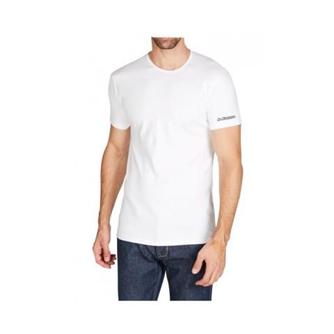 91831 8052394816530 K-1306-BIANCO-L ABBIGLIAMENTO UOMO MAGLIA GIROCOLLO KAPPA ART.K1306 MANI.CORTE 100% CALDO COTONE SIZE:S-XXL COL.BIANCO TG.L