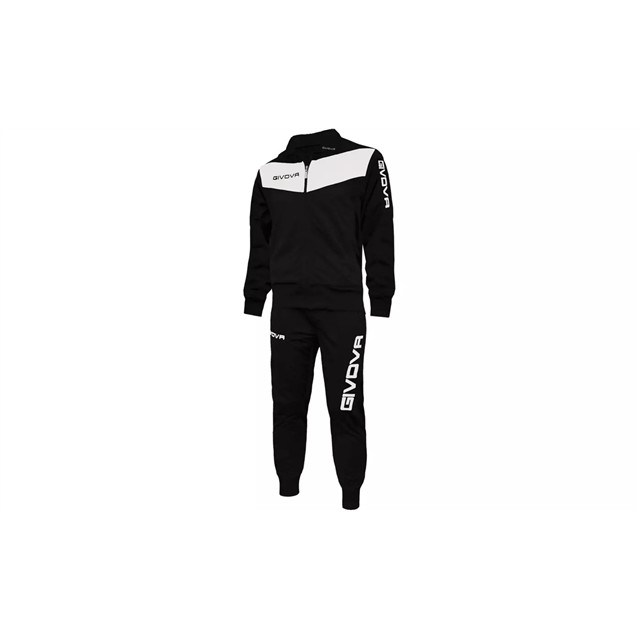 93160 8034044492554 TR018-VISA-NERO/BIANCO-XXL TUTA UOMO SPRTIVA GIVOVA VISA TR018 COL.NERO/BIANCO TG.XXL 0 9290000001942 TR018-VISA tuta uomo sprtiva givova visa tr018
